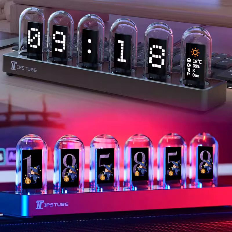 Lighting Decoration Ideas For Home - RGB Nixie Tube Clock LED Glows