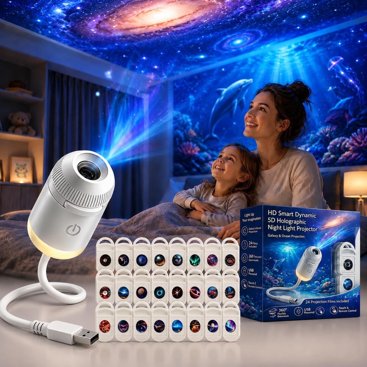 Lighting Decor Home - HD Smart Dynamic 5D Holographic Night