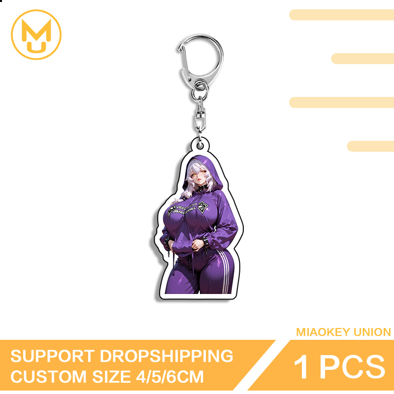 Union Lighting & Decor Collabs - Black Swan Hsr Acrylic Keyring Waifu