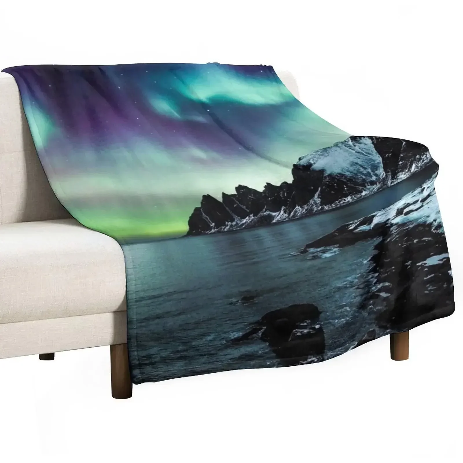 Lighting Decoration Ideas For Home - Northern Lights III Throw Blanket Decorative