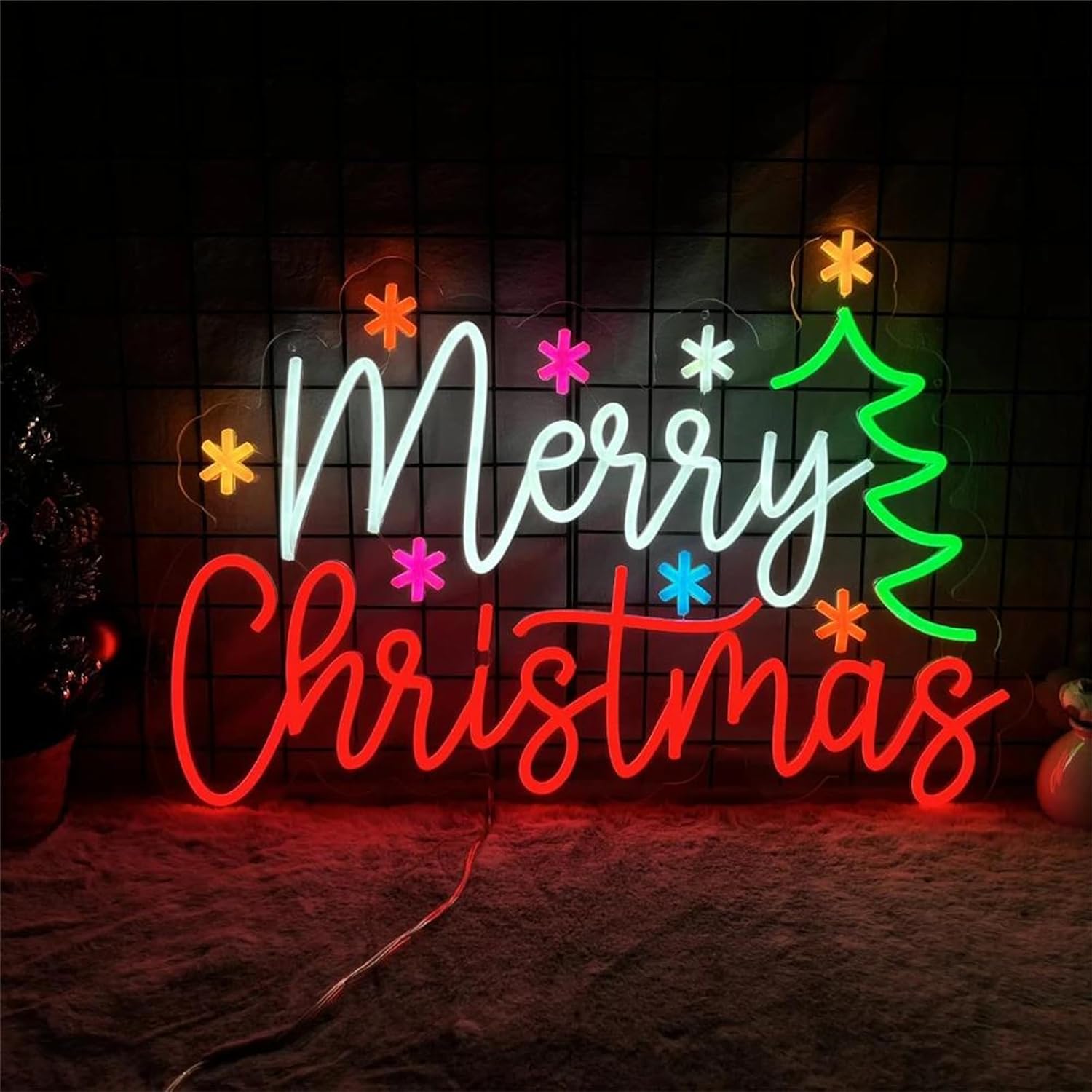 Merry Christmas Neon Sign with - đánh giá và giá Lighting Decoration Ideas For Home