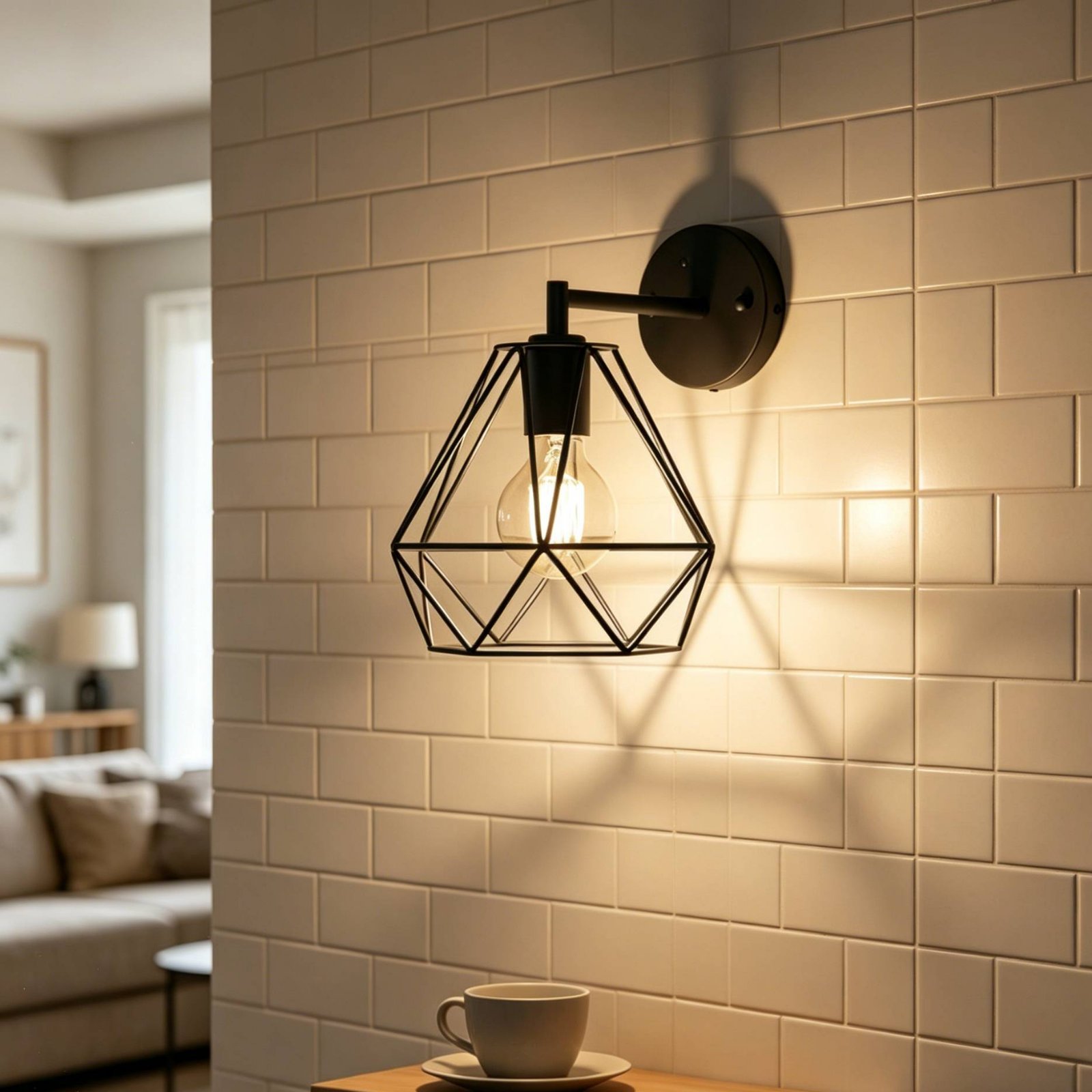 Rhombus Shape Lamp Shade Minim - đánh giá và giá Geometric Lamp Shade