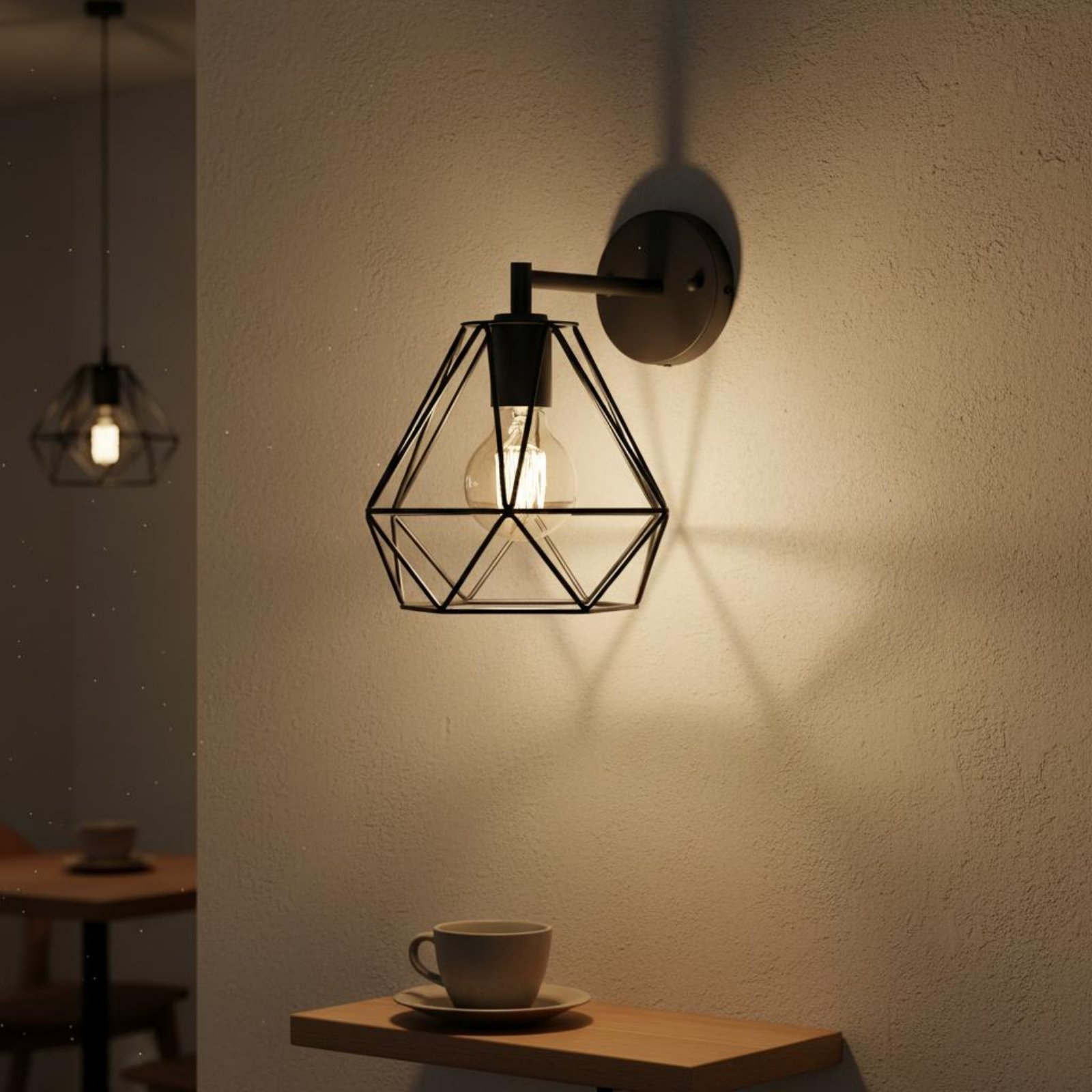Rhombus Shape Lamp Shade Minim - đánh giá và giá Geometric Lamp Shade