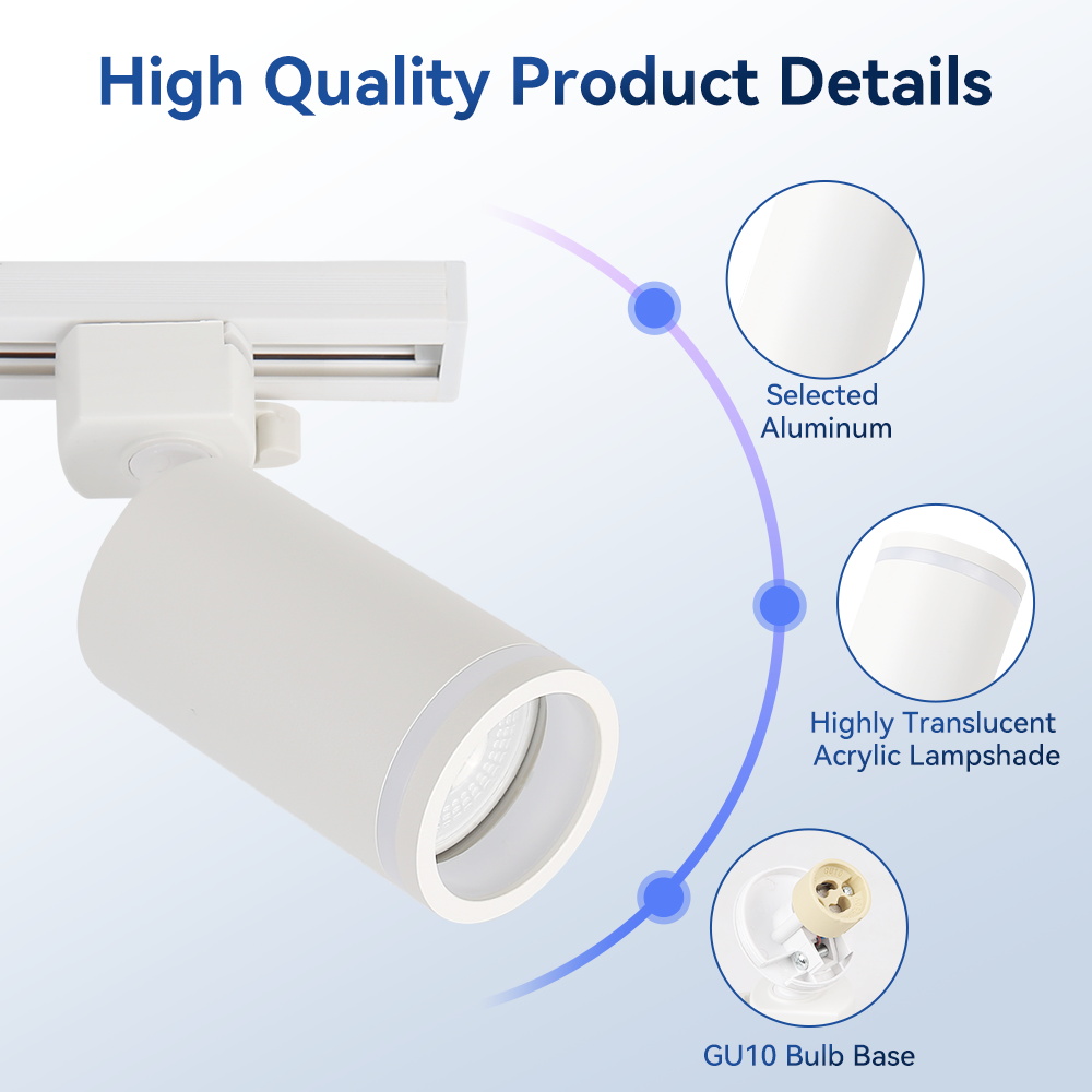 Led Track Light GU10 Spotlight - đánh giá và giá Decor Lighting Fixtures