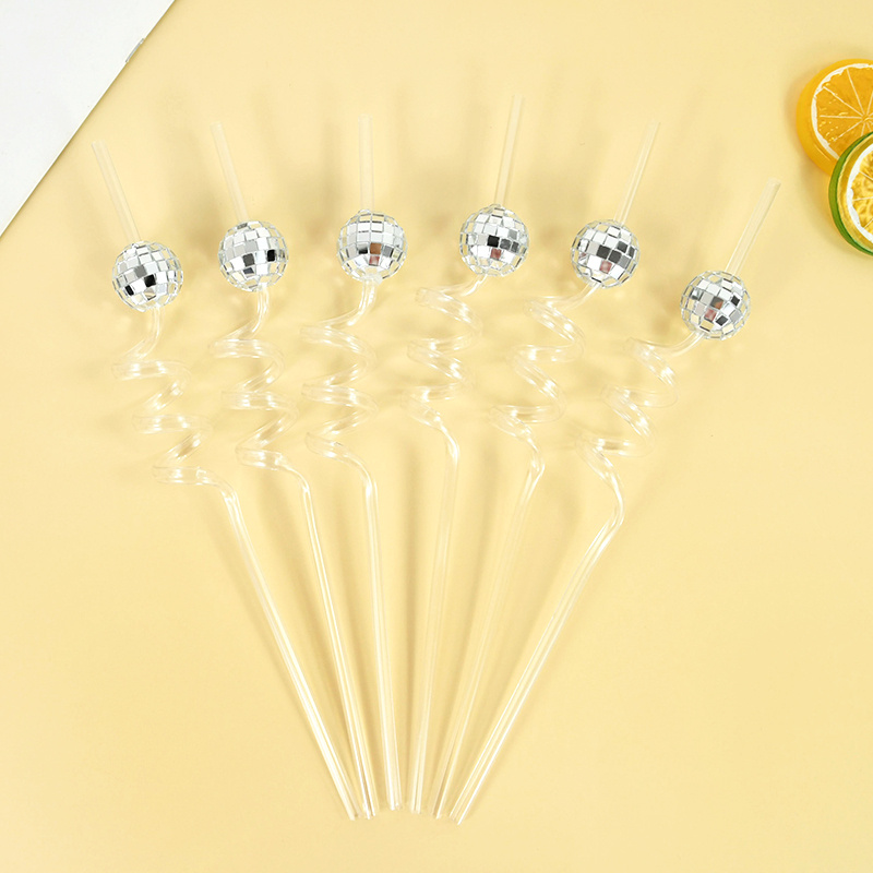6pcs Mirror Disco Ball Straws  - đánh giá và giá Disco Ball Mirror