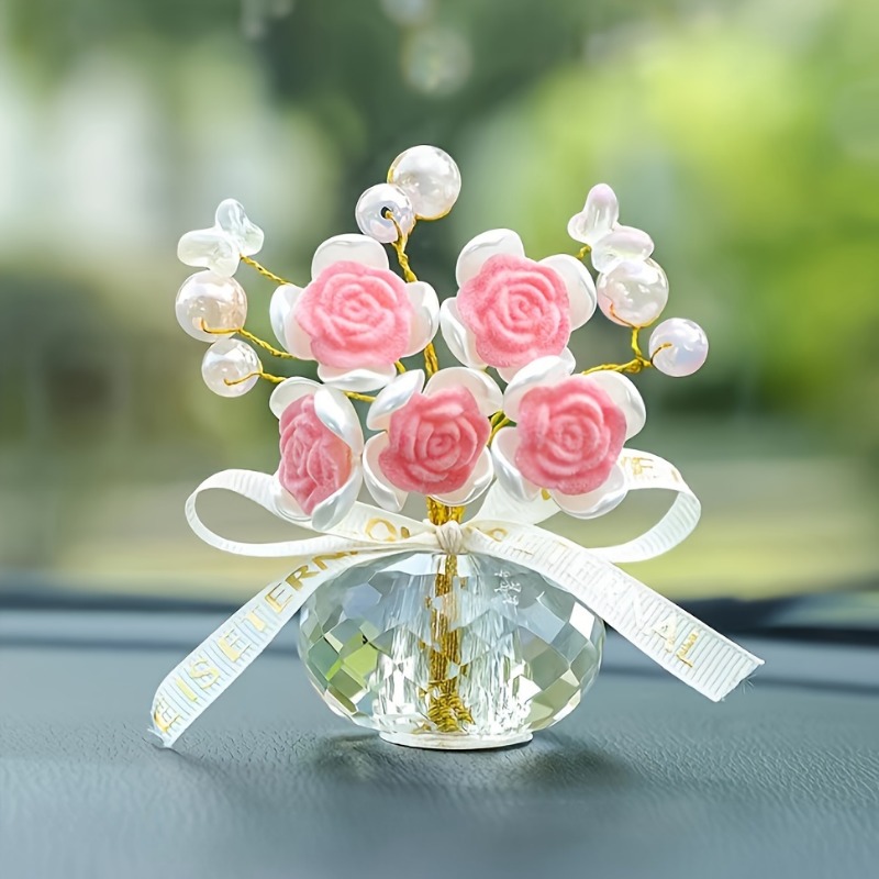 1PC Crystal Glass Rose Dashboa - đánh giá và giá Lighting Mcqueen Bedroom Decor
