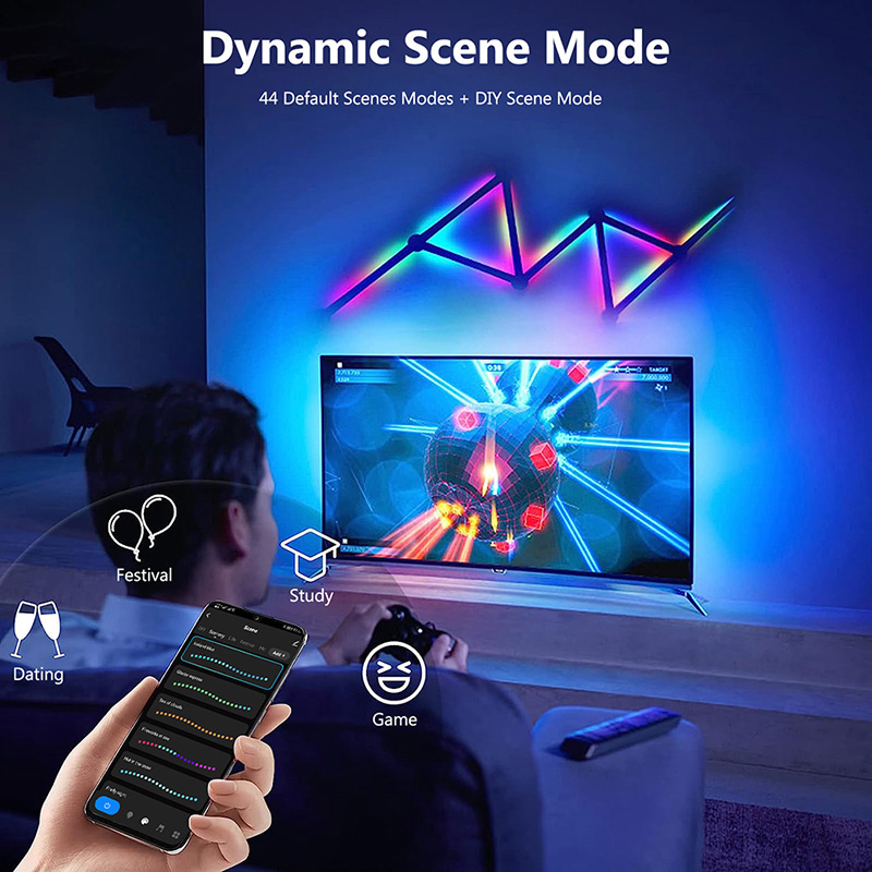 Smart RGB Wall Lamp, Bluetooth - đánh giá và giá Lighting Decor For Room