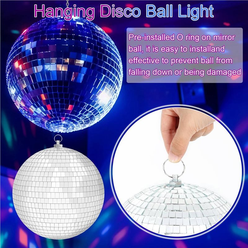 AT41 2 Set 7.8 Inch Hanging Di - đánh giá và giá Disco Ball Mirror
