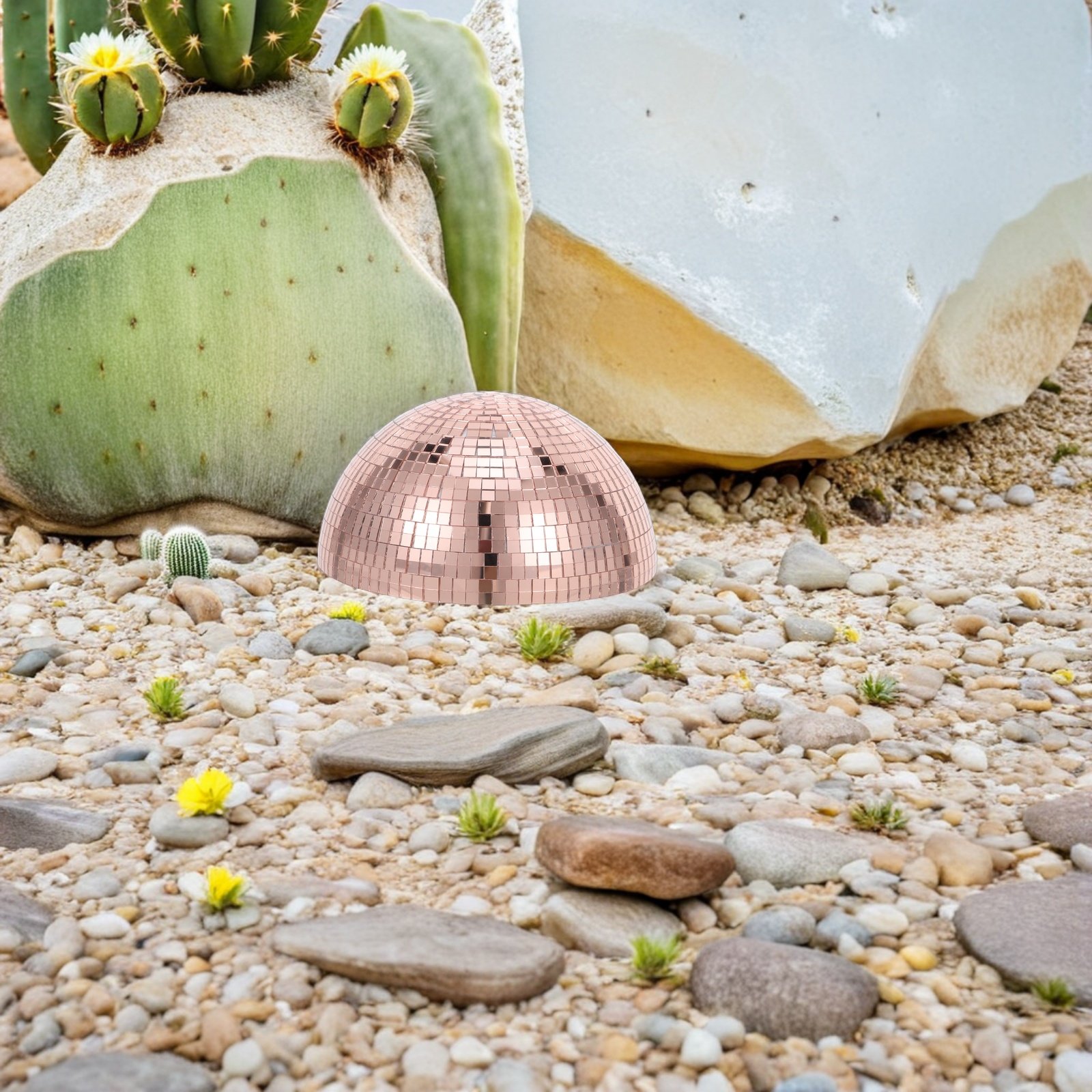 Half Garden Mirror Globe 15Cm  - đánh giá và giá Disco Ball Mirror