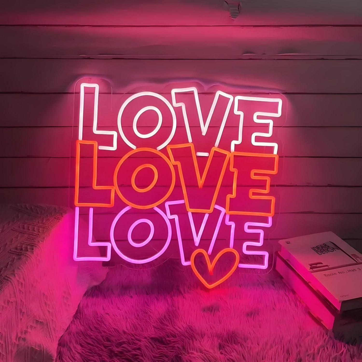 Love Neon Sign USB Dimmable LE - đánh giá và giá Lighting Decor For Wedding