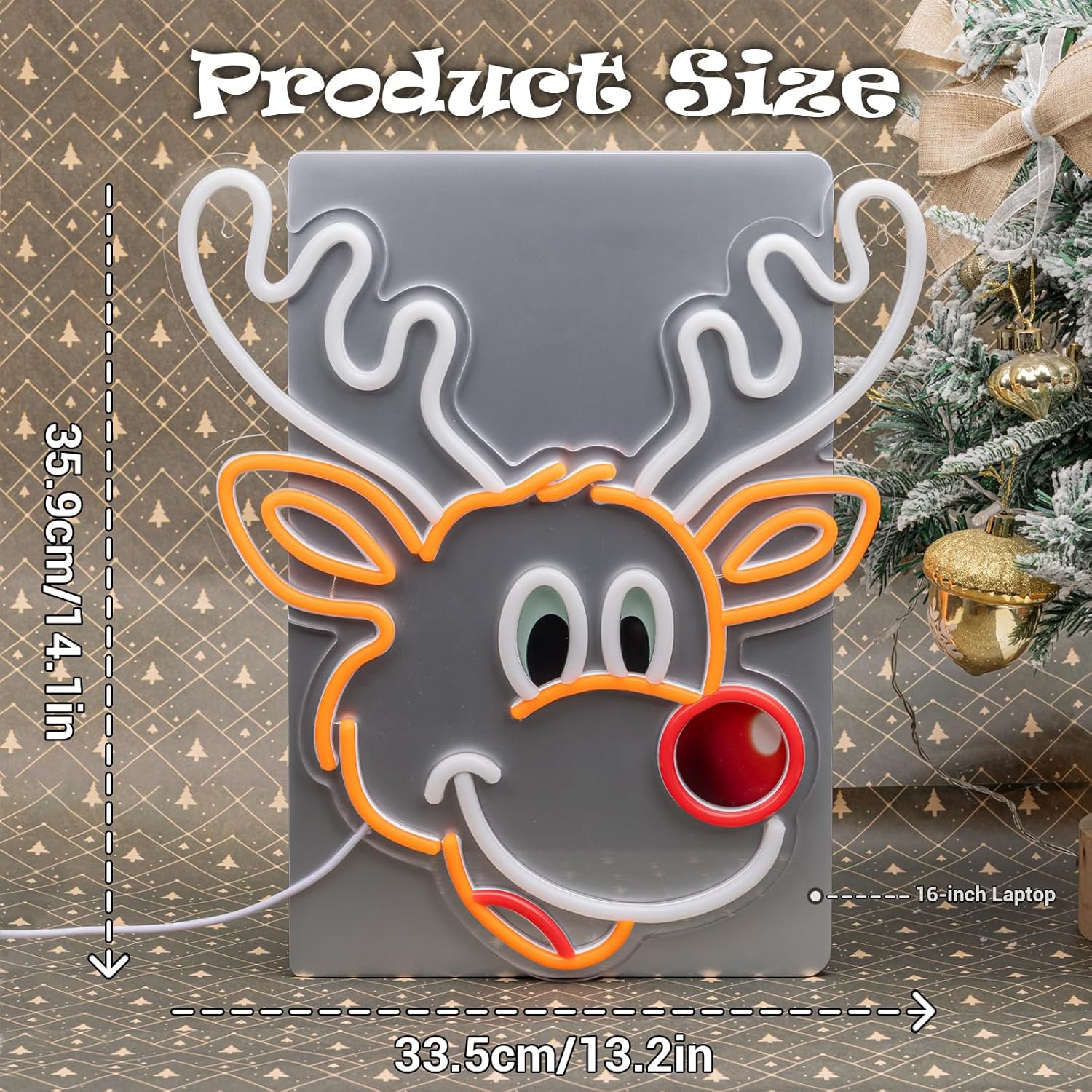 Cute Christmas Reindeer Neon S - đánh giá và giá Lighting Decoration Ideas For Home