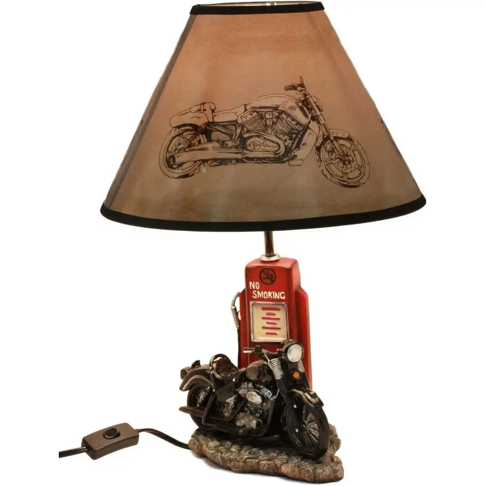 Vintage Retro Black Motorcycle - đánh giá và giá Lighting Decor Home