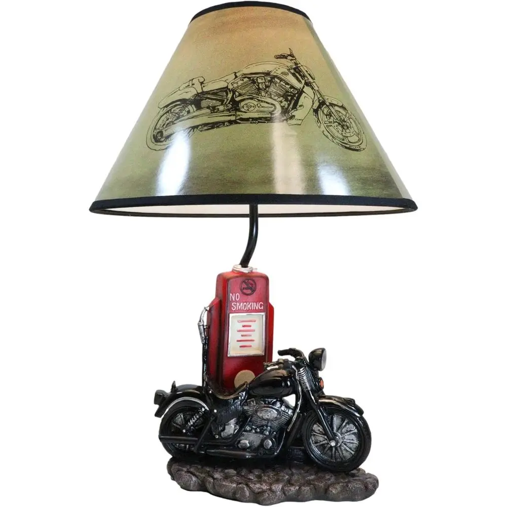 Vintage Retro Black Motorcycle - đánh giá và giá Lighting Decor Home