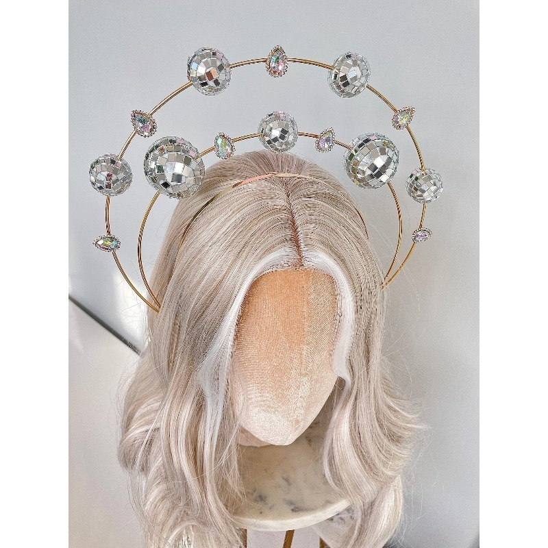 Silver Double Ring Disco Headb - đánh giá và giá Disco Ball Mirror
