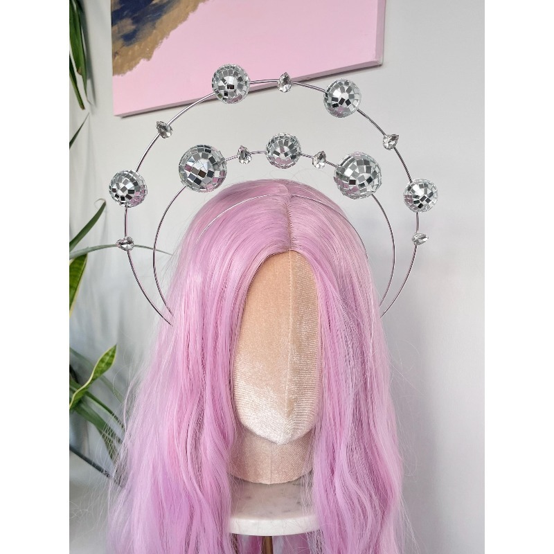 Silver Double Ring Disco Headb - đánh giá và giá Disco Ball Mirror