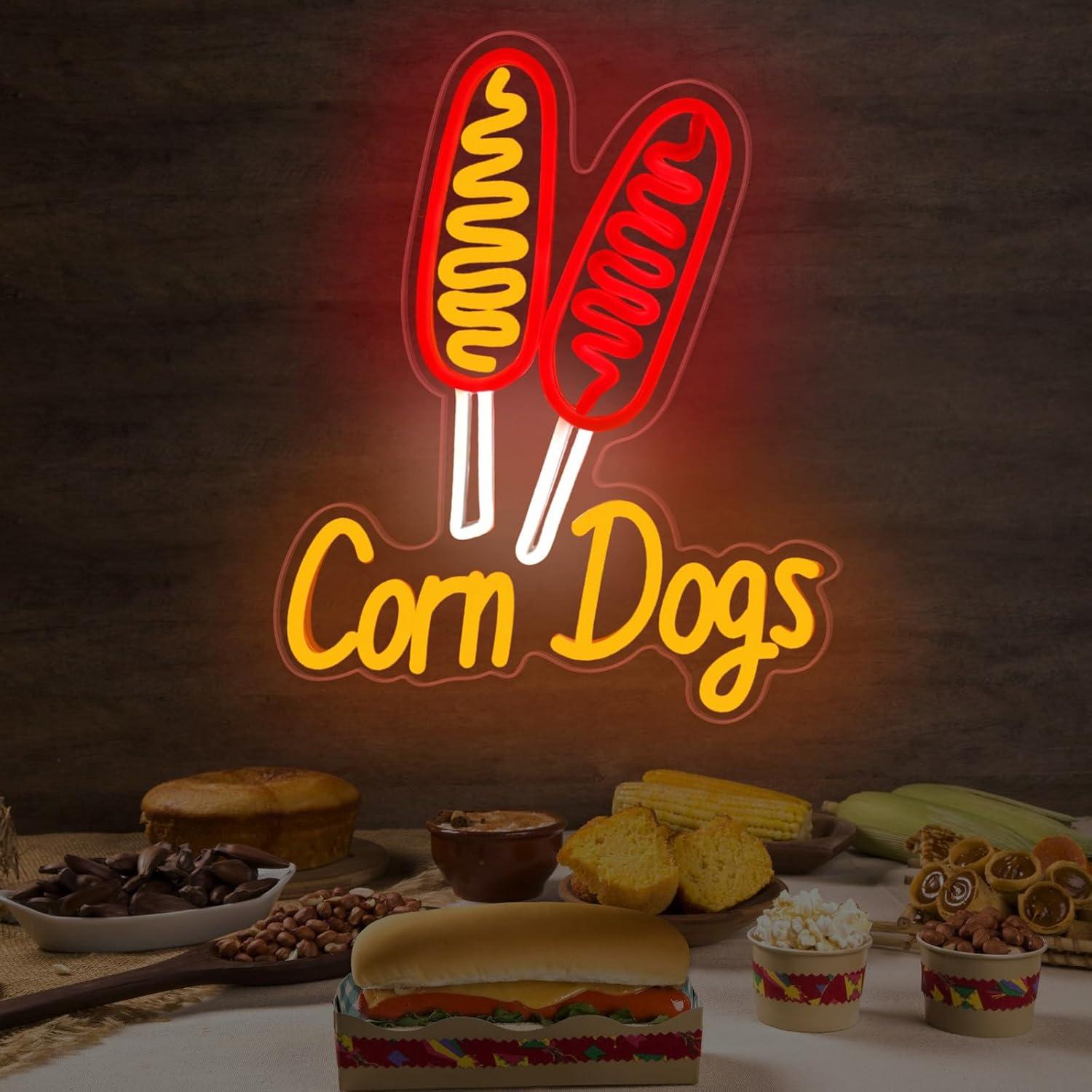 Corn Dog Neon Sign Snack USB D - đánh giá và giá Lighting Decor For Wedding