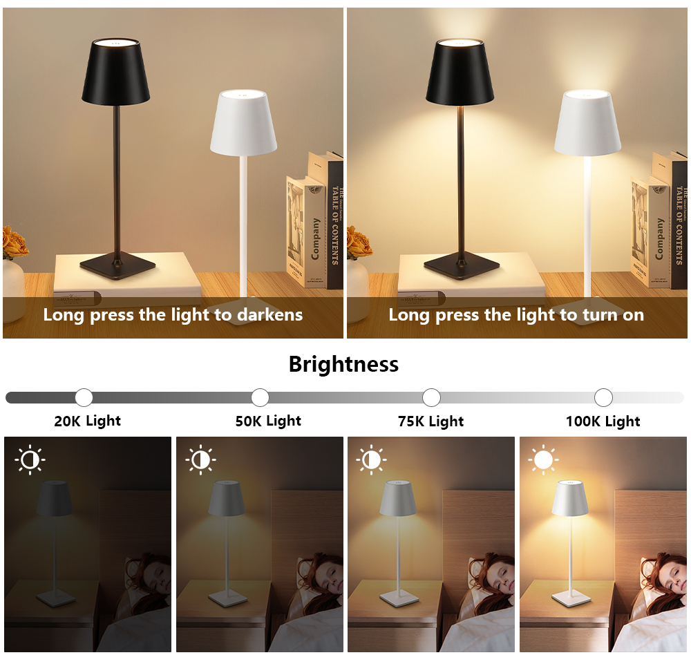 LED Rechargeable Desk Light Wi - đánh giá và giá Lighting Decor